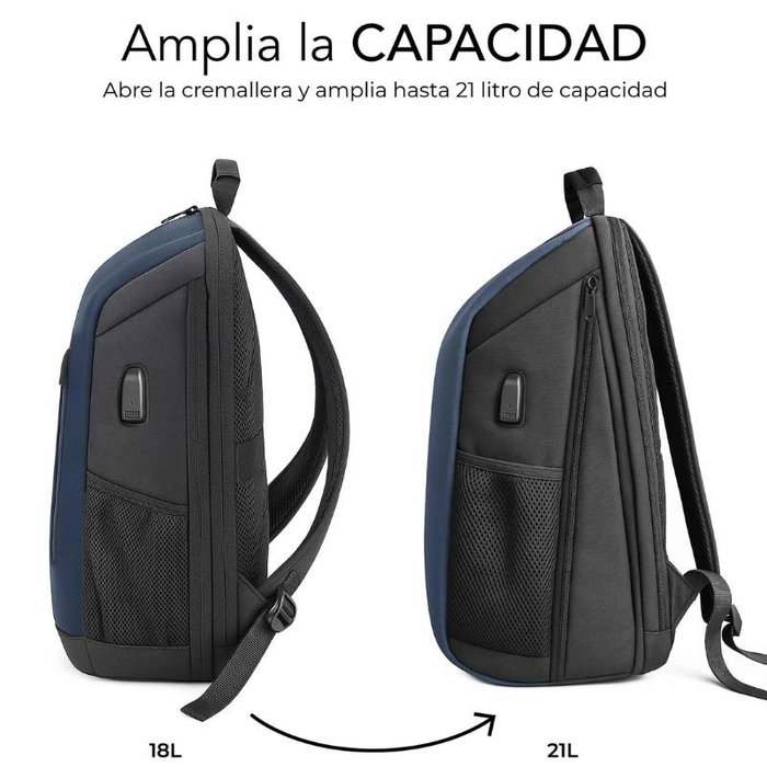 SUBBLIM Nomad Xpand Air Padding Mochila Azul 18-21L